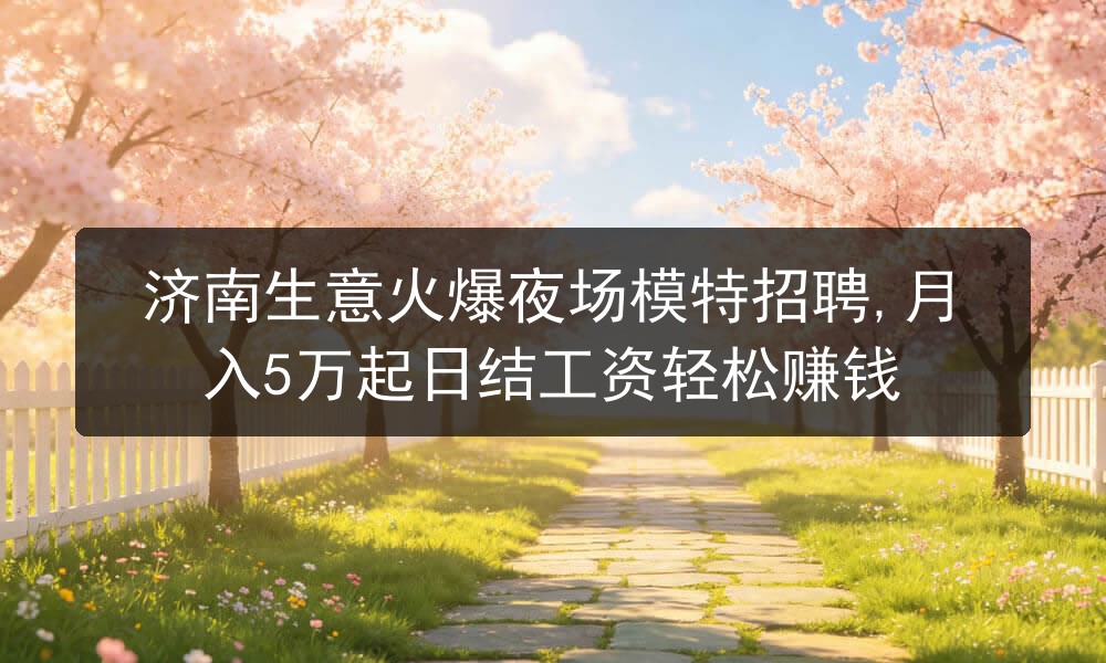 济南生意火爆夜场模特招聘,月入5万起日结工资轻松赚
